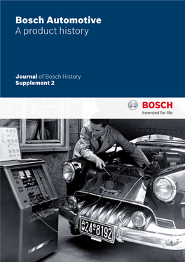 Bosch Automotive a Product History