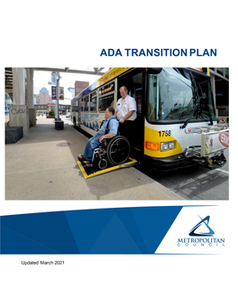 Metropolitan Council ADA Transition Plan (Updated March 2021)