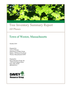 Weston Tree Inventory