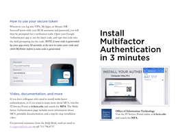 Install Multifactor Authentication in 3 Minutes