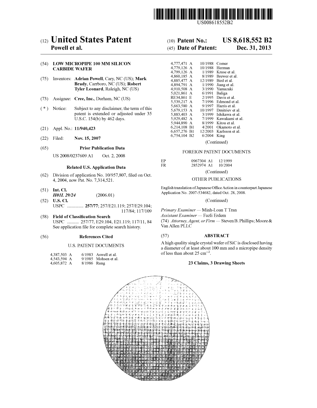 (12) Unlted States Patent (10) Patent N0.: US 8,618,552 B2 Powell Et A]