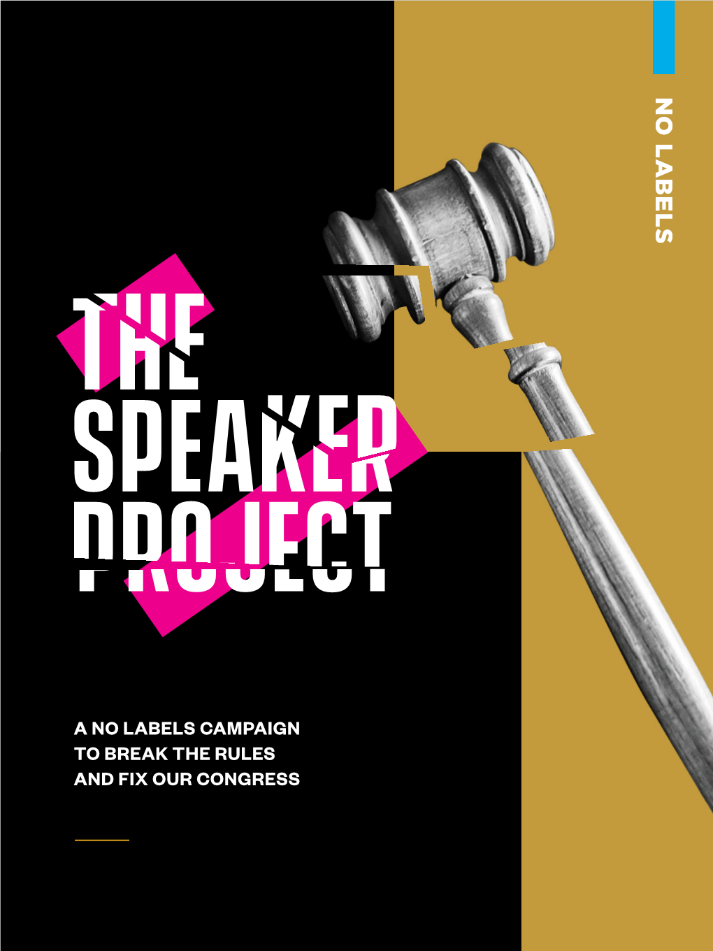 A NO LABELS CAMPAIGN to BREAK the RULES and FIX OUR CONGRESS Introducing the Speaker Project