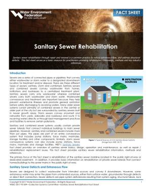 Sanitary Sewer Rehabilitation