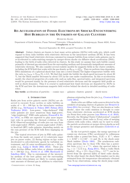 Re-Acceleration of Fossil Electrons by Shocks