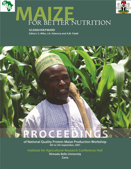 Maize for Better Nutrition