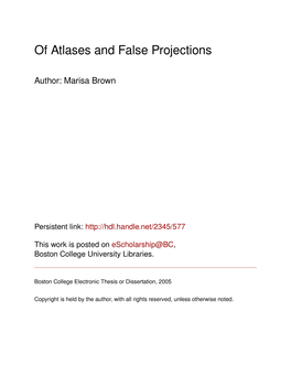 Of Atlases and False Projections