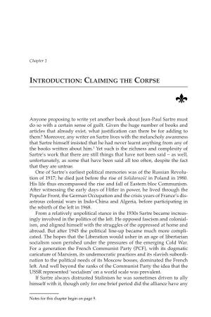 Introduction: Claiming the Corpse 