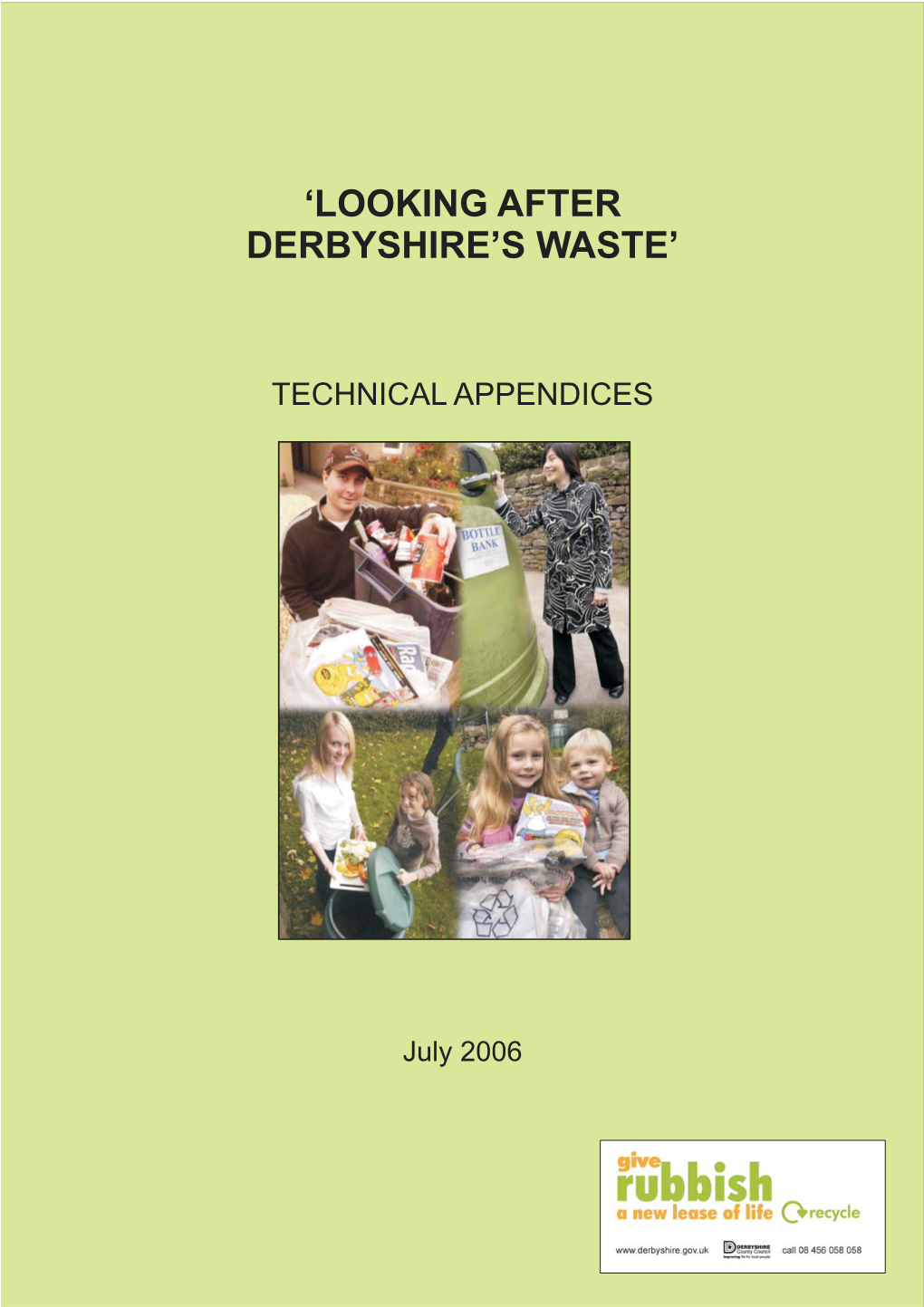 'Looking After Derbyshire's Waste'