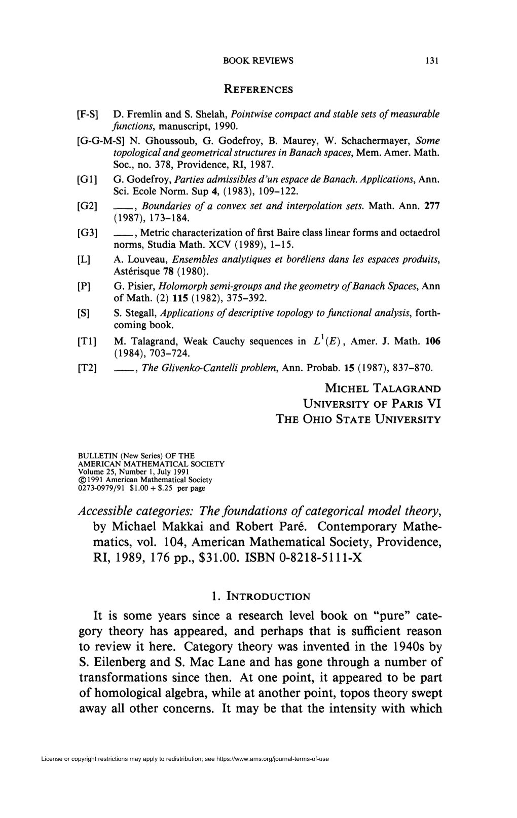 The Foundations of Categorical Model Theory, by Michael Makkai and Robert Paré