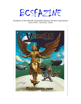 Clubzine of the British Columbia Science Fiction Association (Issue #546 – November, 2020)