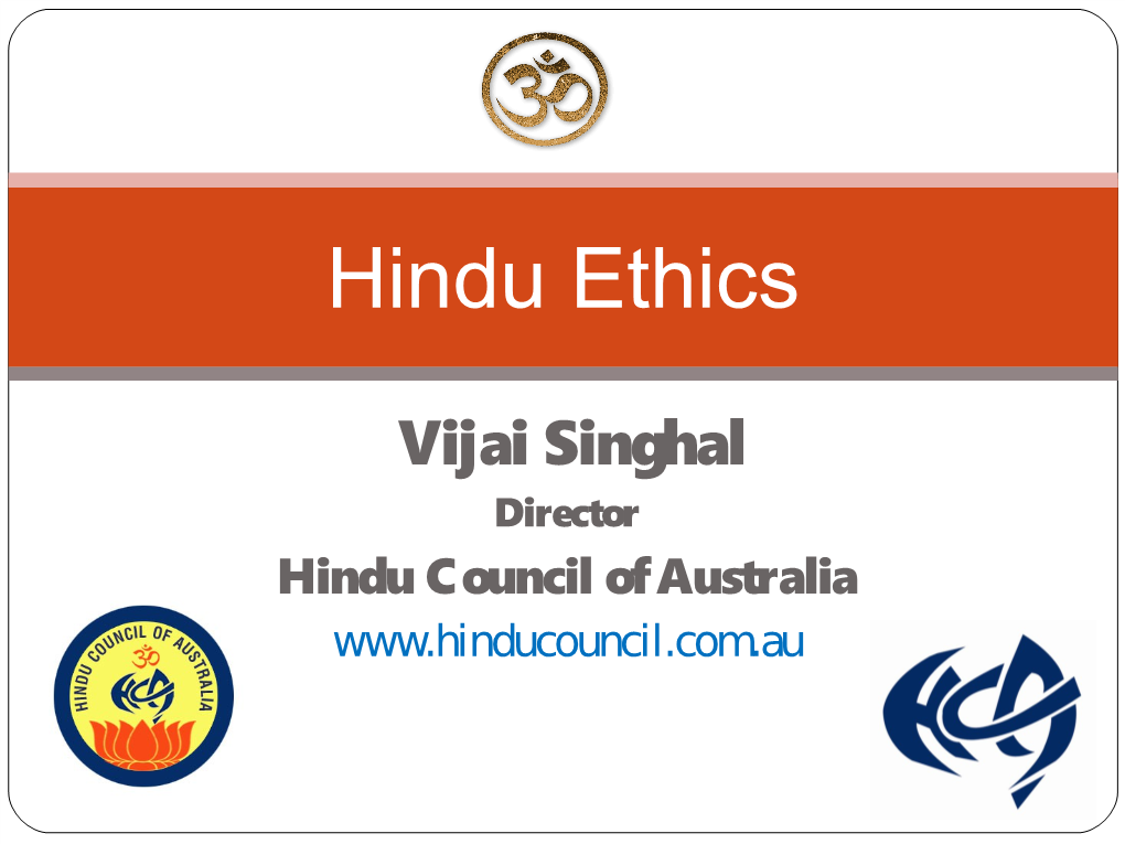 Hindu Ethics