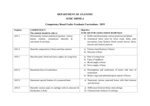 DEPARTMENT of ANATOMY IGMC SHIMLA Competency Based Under