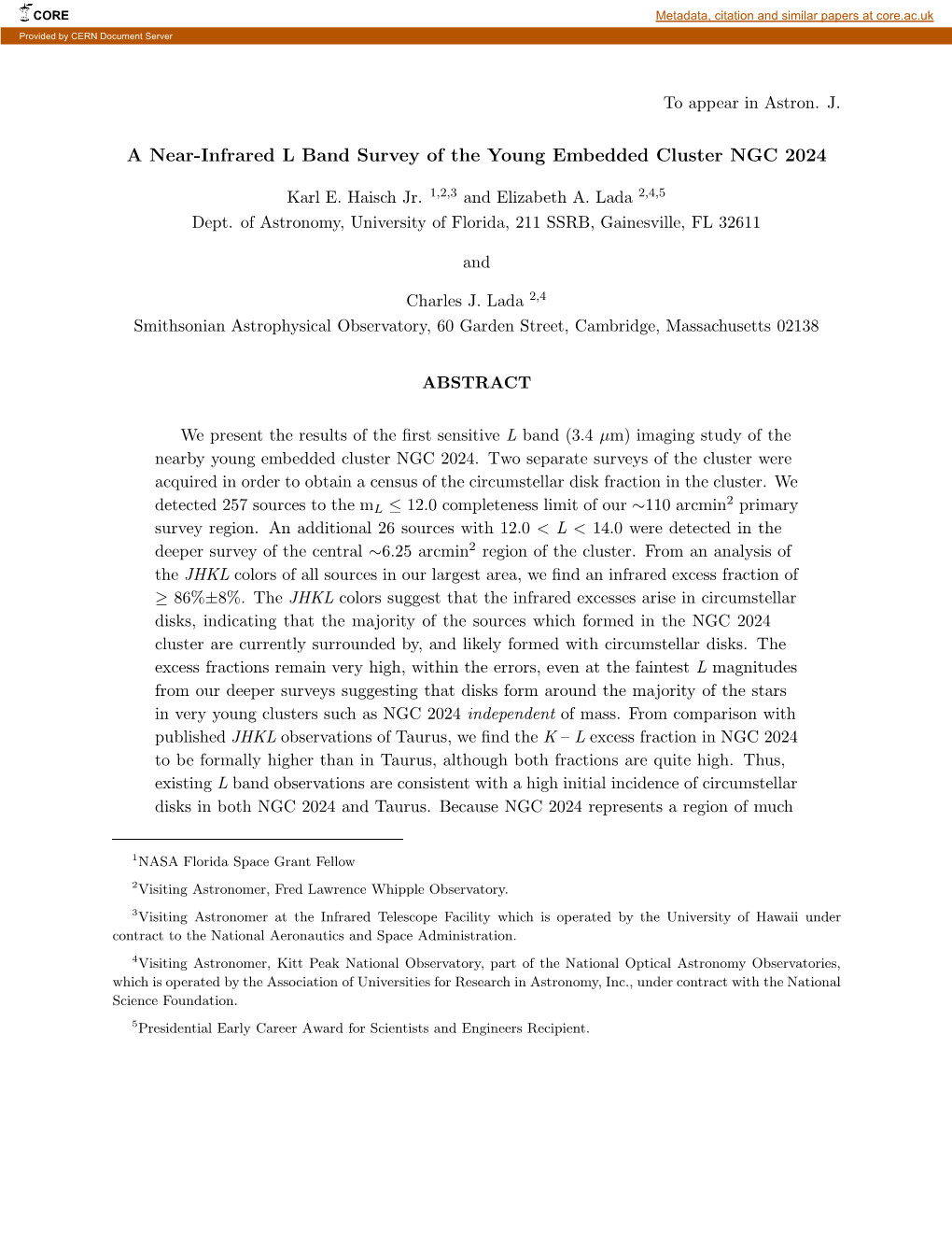 A Near-Infrared L Band Survey of the Young Embedded Cluster NGC 2024