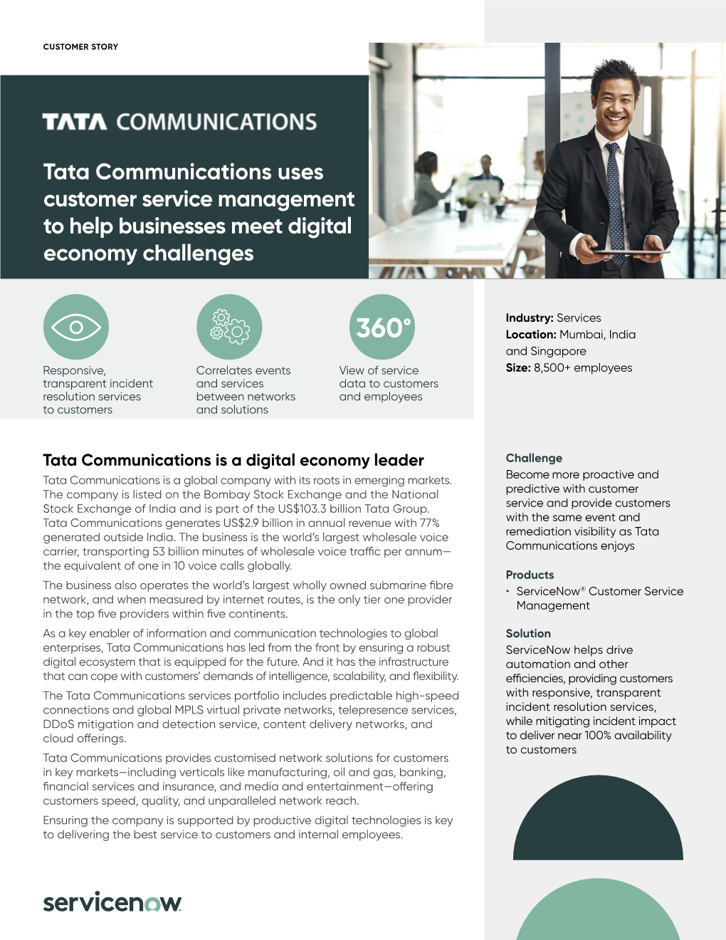 Tata Communications Uses Customer Service Management to Help Businesses Meet Digital Economy Challenges