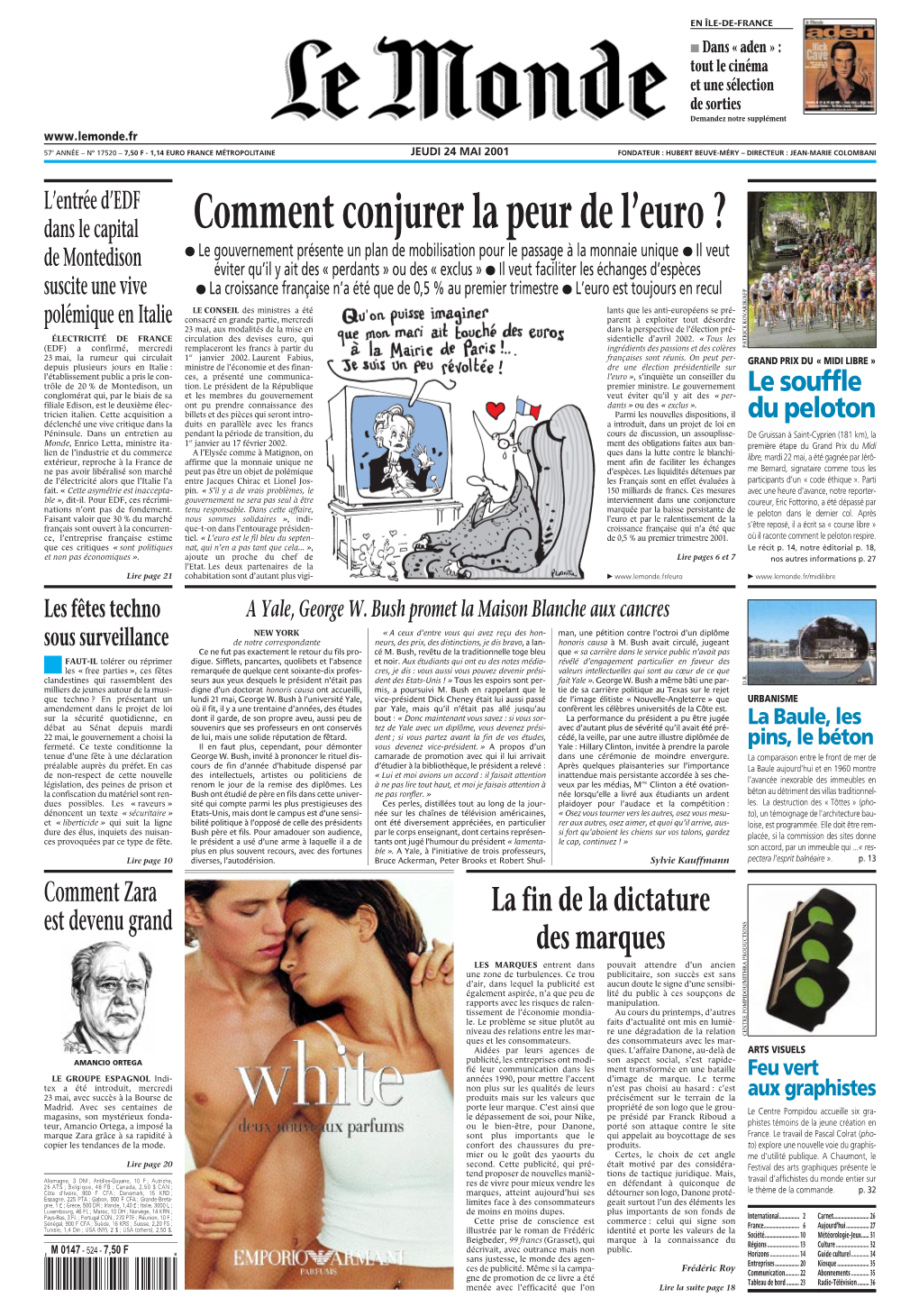 LE MONDE/PAGES&lt;UNE&gt;