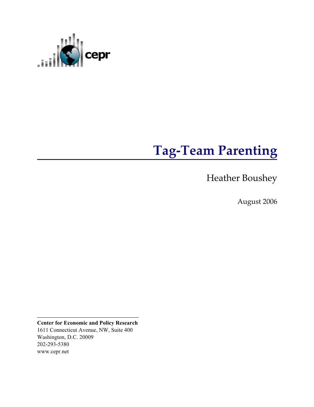 Tag-Team Parenting: Is It the Solution Or the Problem?