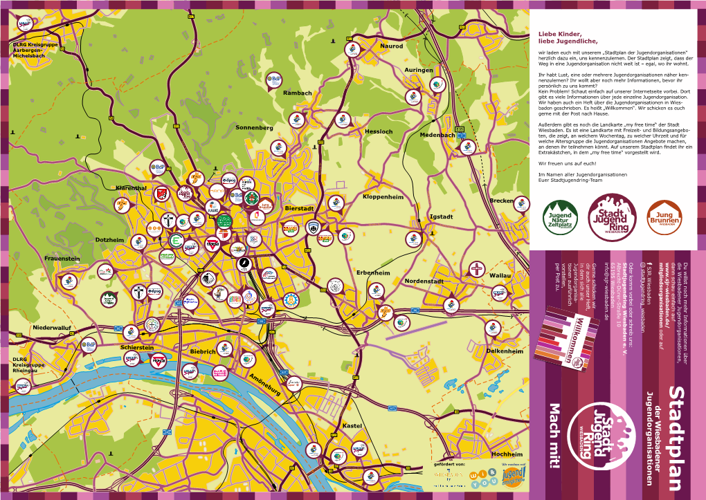 Stadtplan Der Wiesbadener Jugendorganisationen