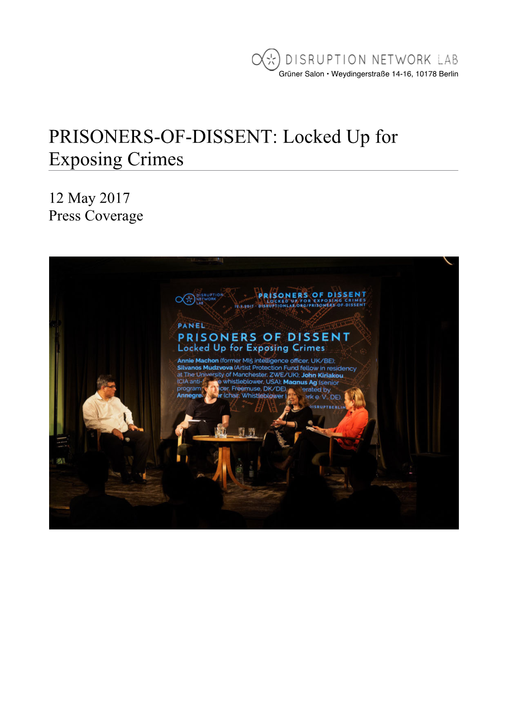 PRISONERS-OF-DISSENT: Locked up for Exposing Crimes