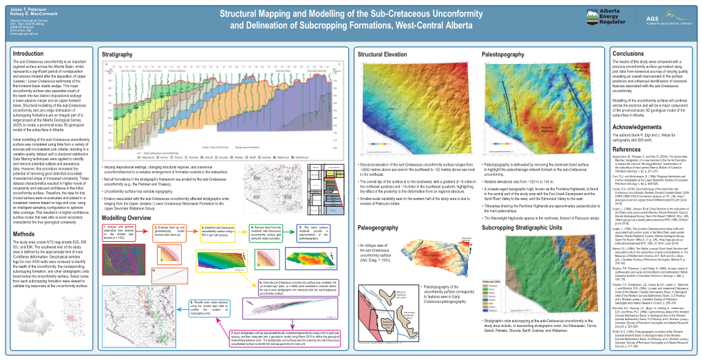 Structural Mapping and Modelling of the Sub-Cretaceous Unconformity
