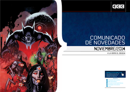 Comunicado De Novedades Noviembre/2014 a La Venta El 29/10/14