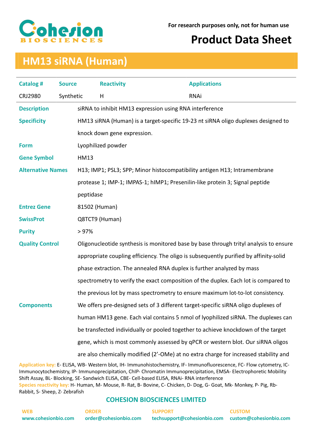 Product Data Sheet