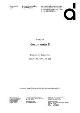 Documenta VIII