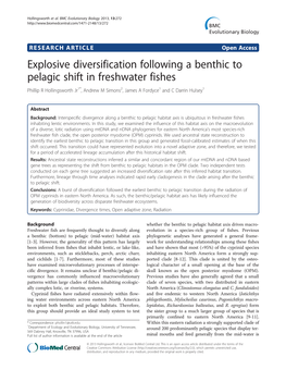 Explosive Diversification Following a Benthic to Pelagic Shift in Freshwater