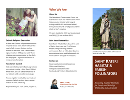 Saint Kateri Habitat Brochure 10-27-19 FINAL