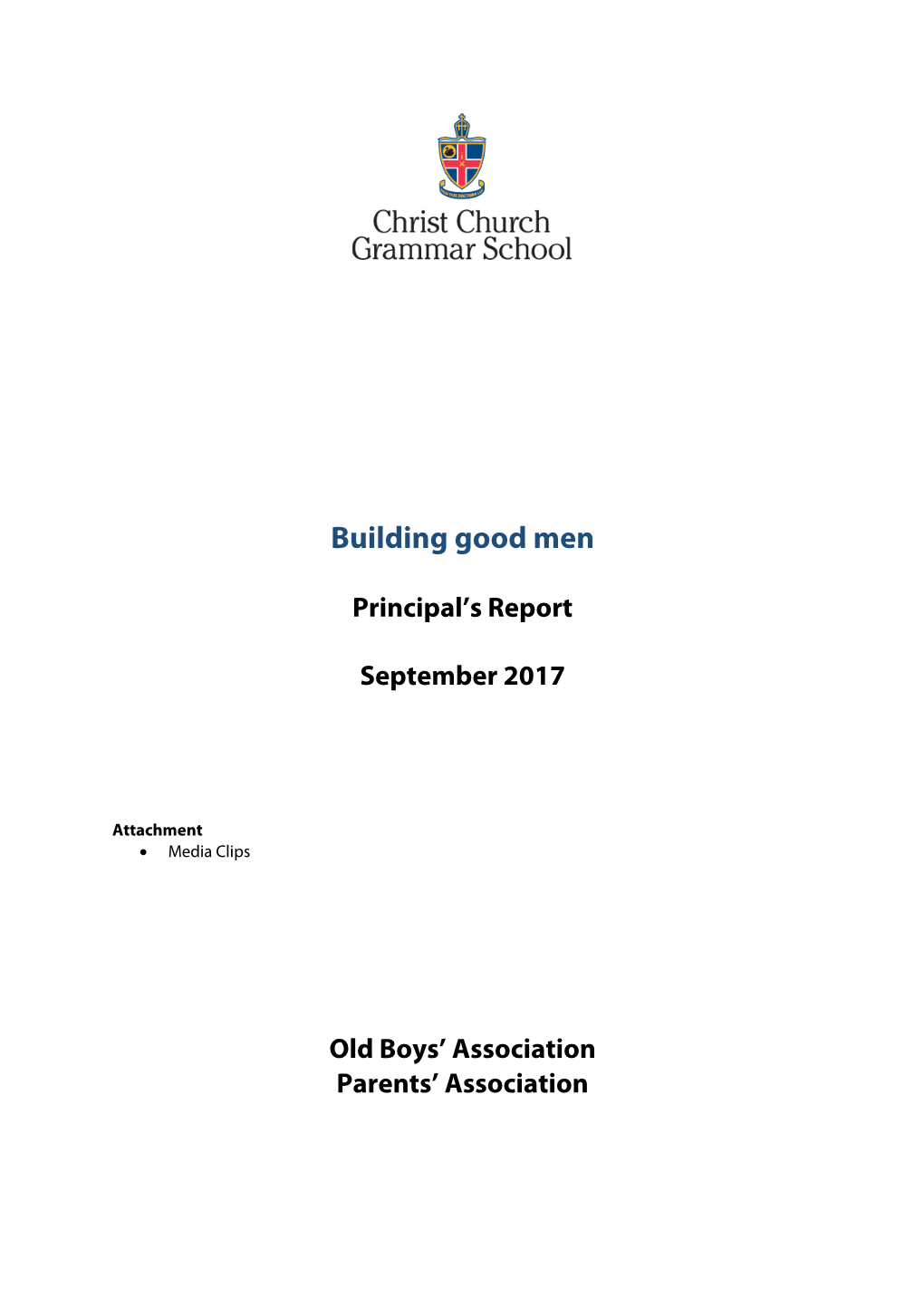 Building Good Men