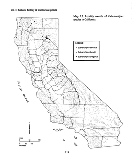 Ch. 5. Natural History of California Species Map 5.2. Locality Records Of