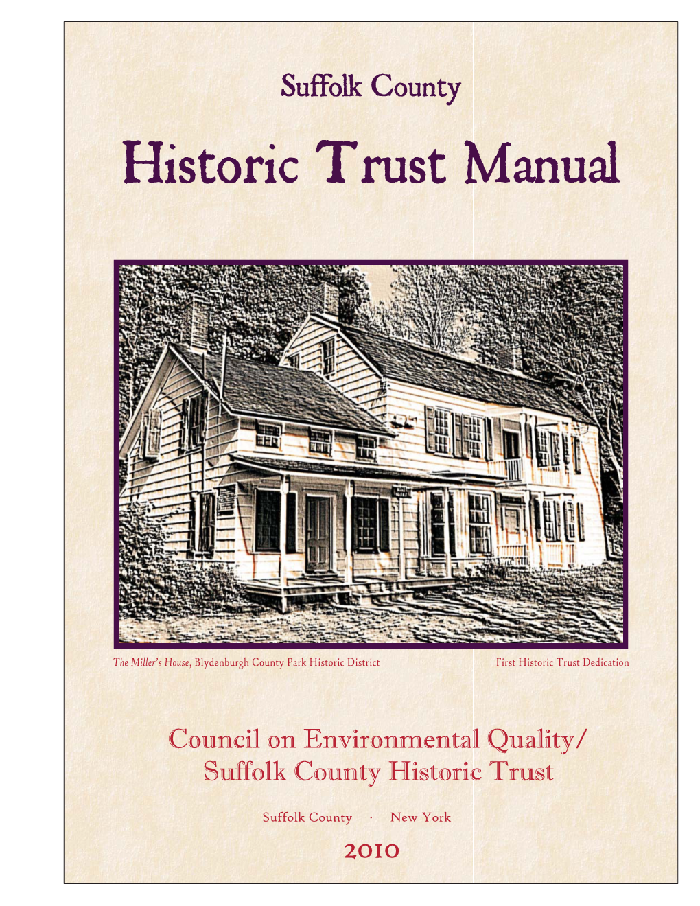 Historic Trust Manual