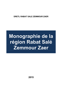 Monographie De La Région Rabat Salé Zemmour Zaer