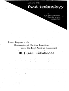 II.L. GRAS Substances