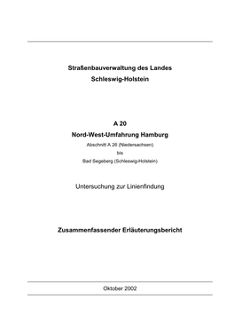 Straßenbauverwaltung Des Landes Schleswig-Holstein