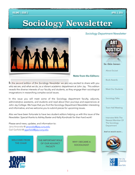 Sociology Newsletter
