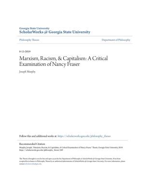 Marxism, Racism, & Capitalism: a Critical Examination of Nancy Fraser