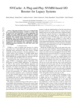 A Plug-And-Play NVMM-Based I/O Booster for Legacy Systems