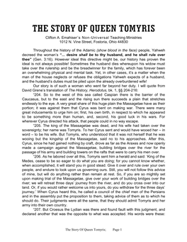 The Story of Queen Tomyris.Pdf