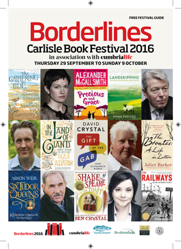 Borderlines 2016 Cumbrialife TALKS Borderlines 2016 Carlisle Book Festival