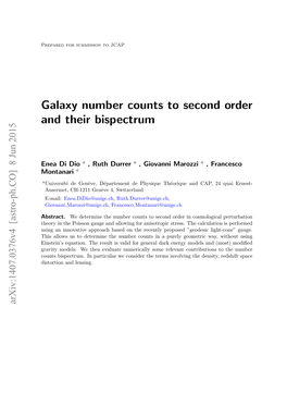 Galaxy Number Counts to Second Order and Their Bispectrum