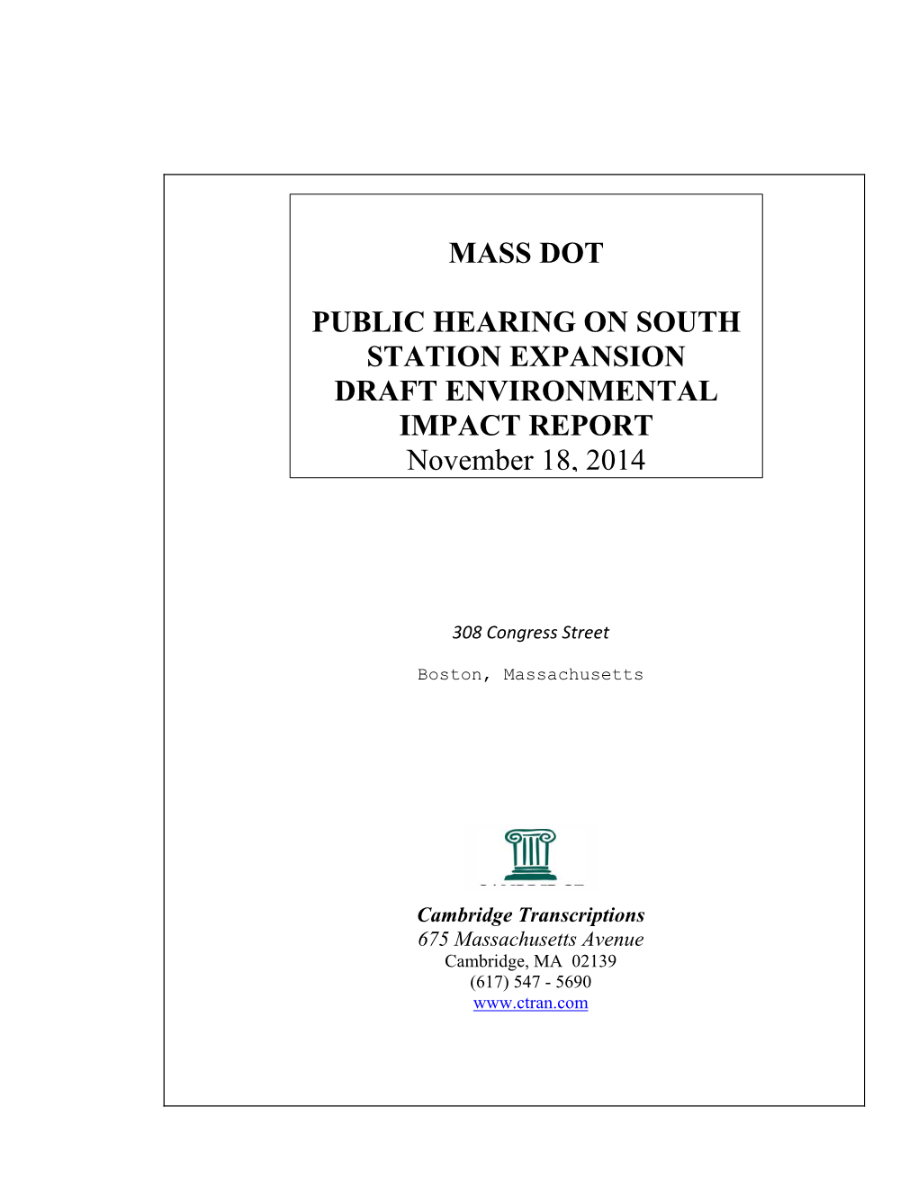 Open PDF File, 163.49 KB, for DEIR Hearing Transcript