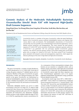 Genomic Analysis of the Moderately Haloalkaliphilic Bacterium
