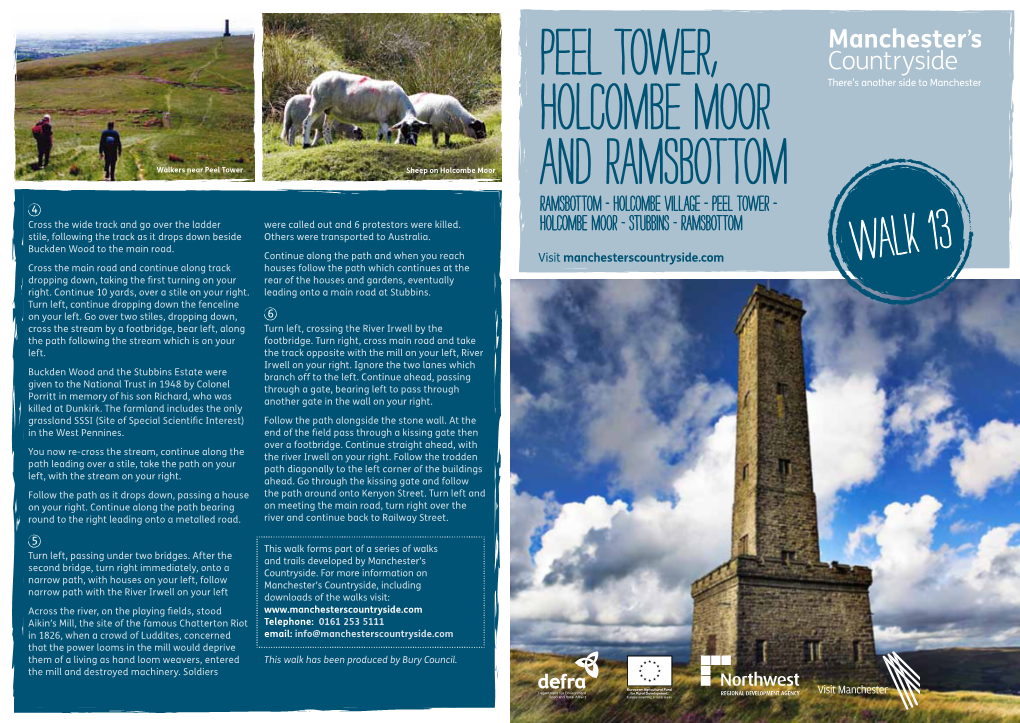 Peel Tower, Holcombe Moor and Ramsbottom