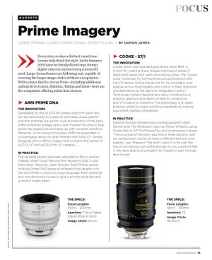 Prime Imagery LARGE-FORMAT LENSES SHAPE VISUAL STORYTELLING | by DARON JAMES