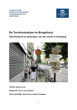 De Turnhoutsebaan Te Borgerhout