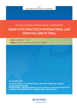 Asian State Practice in International Law from the Lens of Twail