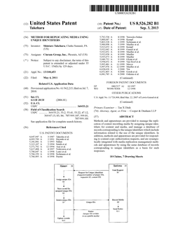 (12) United States Patent (10) Patent No.: US 8,526,282 B1 Takehara (45) Date of Patent: Sep