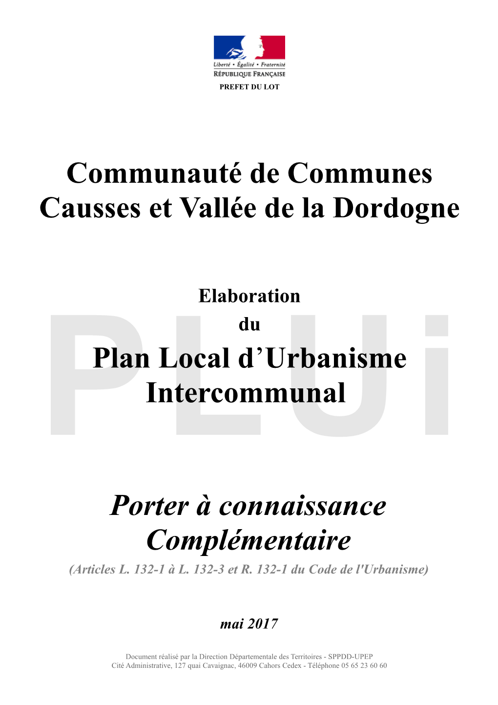 Communauté De Communes Causses Et Vallée De La Dordogne Plan