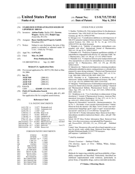 (12) United States Patent (10) Patent No.: US 8,715,735 B2 Funke Et Al