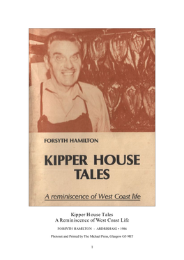 Kipper House Tales a Reminiscence of West Coast Life